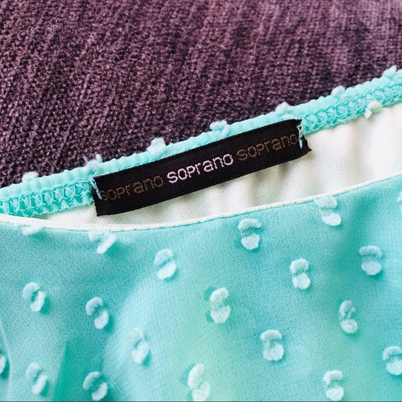 Spaghetti Strap Mint Dress - Picture 2 of 3